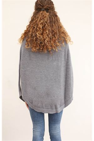 Mantella in lana grigia da donna Art Tricot | PONCHOMAGLIAGRIGIO